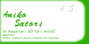 aniko satori business card